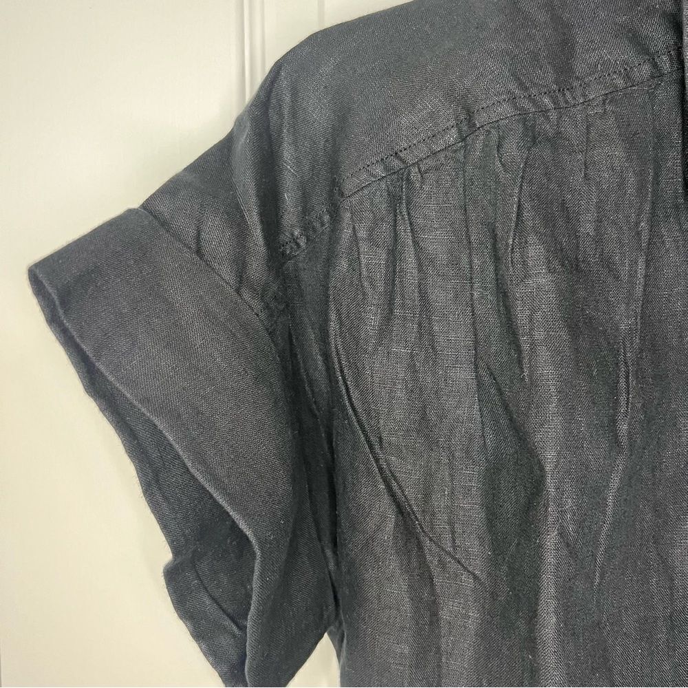 Jcrew Oversized Linen Button Front Shirt - Picture 5 of 8